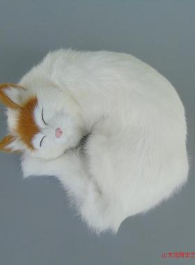 仿真猫咪毛绒玩具家居摆设送女友