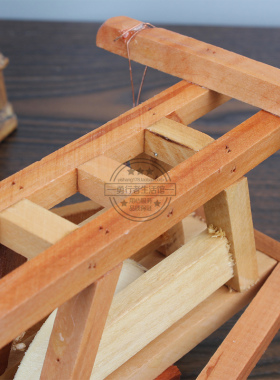 纯手工竹木工艺品 农家工艺小木车家居摆件加工摄影拍照道具