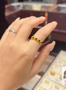 六福珠宝999黄金戒指礼物推荐