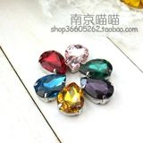 Специальная продажа скоростной стеклянной капля алмаза бурить серебряное дно -Огни.