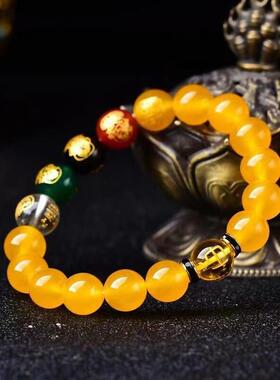 道家首饰五路财神五行手链补属水火金缺木土的配饰品补木手串国风