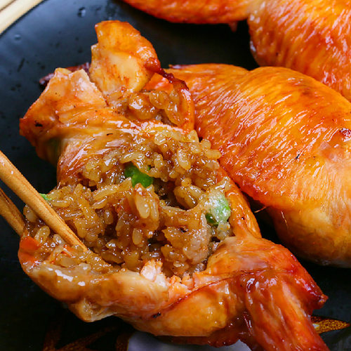 高益鸡翅包饭半成品空气炸锅食材台港网红美食糯米商用奥尔良整件 - 图1