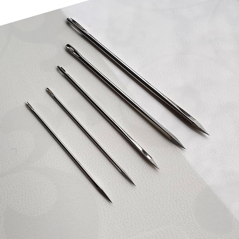 手工缝皮革专用针三角针修补沙发皮具包包菱形针手缝针皮雕缝纫针_虎窝淘