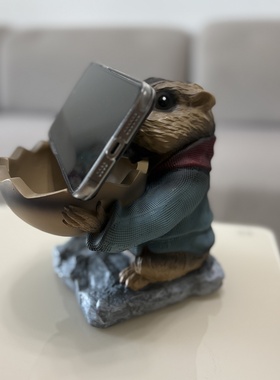 创意土拨鼠多功能家居收纳摆件