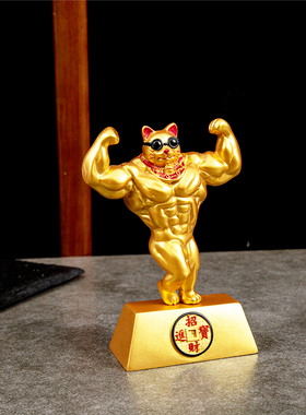 树脂手绘礼品搞笑家居招财猫送礼