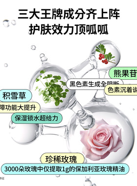 【临期特惠】韩国ISOI伊所爱玫瑰臻白精华液保湿提亮35ml