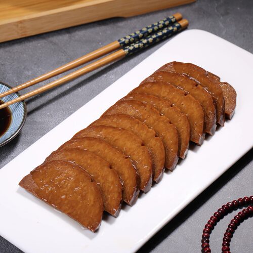 居士素食素火腿零食上海特产豆腐衣寺庙斋菜熟食素卤牛肉无防腐剂 - 图1
