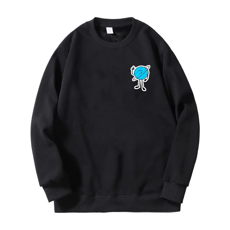 刘宇宁的演唱会同款卡通周边圆领卫衣男女应援长袖秋冬打底上衣服 - 图0