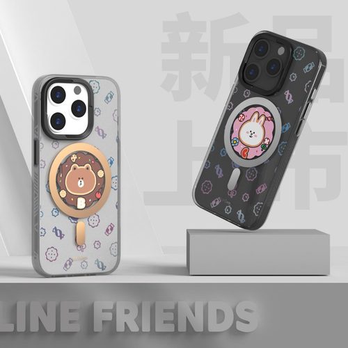 LINE FRIENDS布朗熊适用苹果15手机壳透明新年龙年限定iPhone14pro手机壳可爱15promax保护壳全包防摔保护套-图0