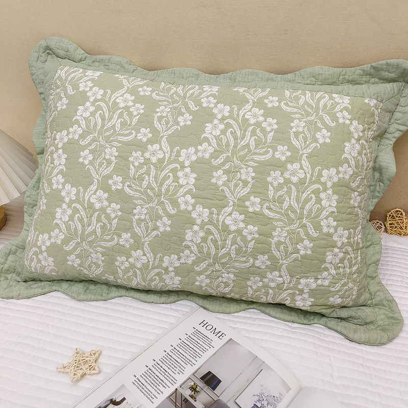 全棉斜纹枕套成人儿童绗缝夹棉加厚乳胶枕芯套拉链40x60学生单人,淘宝优惠券,粉丝福利购,淘宝优惠卷