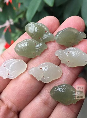 diy小金鱼玉坠编织配饰滴溜手链
