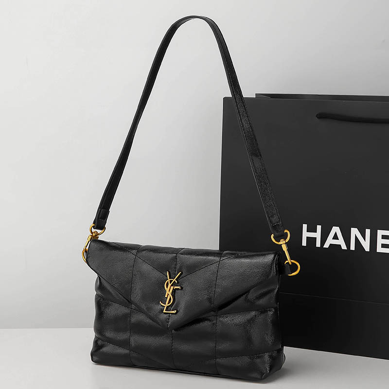 包包女式2025新款真皮小包精致菱格绣花单肩包手提斜挎链条包 - 图1