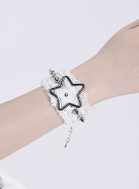 Brokenbone原创破碎感布艺手环