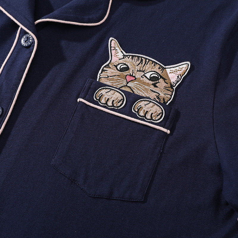 芬腾纯棉短袖女士两件套装卡通睡衣 芬腾广东睡衣/家居服套装