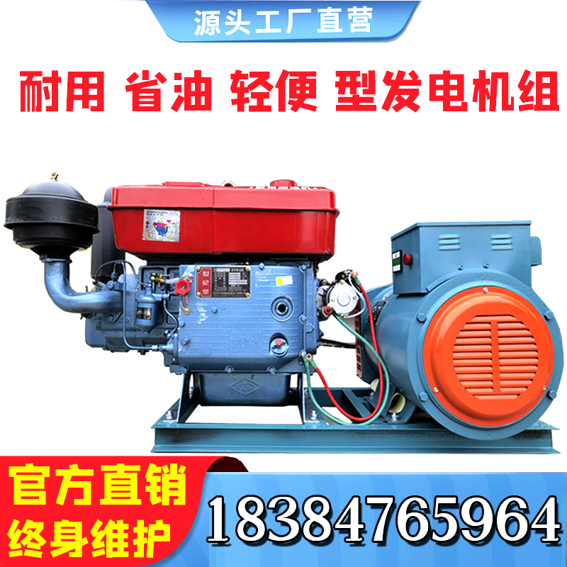 新常柴油发电机15/20/30kw千瓦三相单相单缸水冷双电压发电机组 - 图1