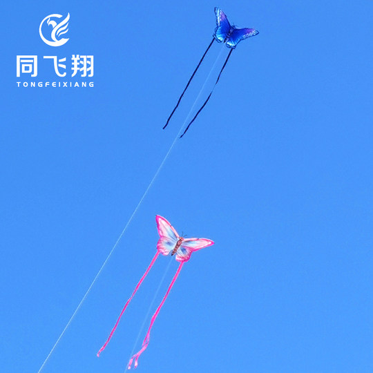 同飞翔长飘带情侣蝴蝶风筝微风易飞高档儿童大人专用2025年新款
