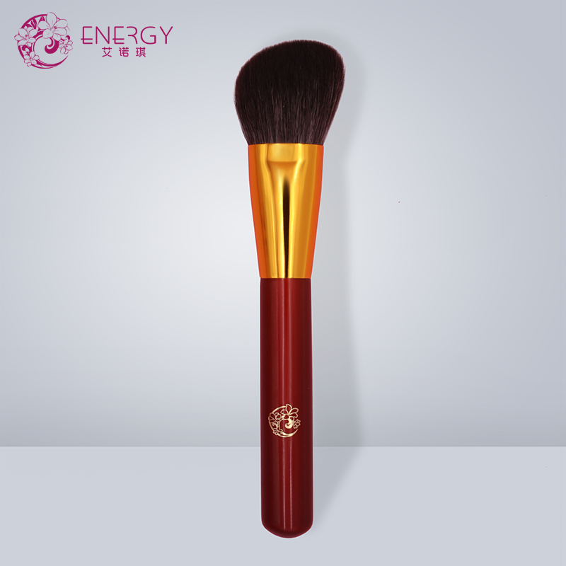 energy艾諾琪化妝刷 酒紅L213斜角腮紅刷修容刷美妝工具刷子羊毛