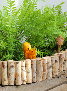 圆木田园风森系户外景观庭院摆件