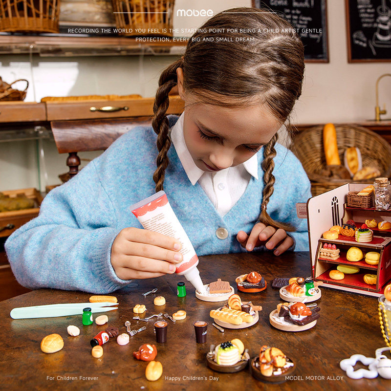 mobee时光烘焙记仿真儿童食玩套装diy材料包冰箱贴学生小女孩玩具,淘宝优惠券,粉丝福利购,淘宝优惠卷