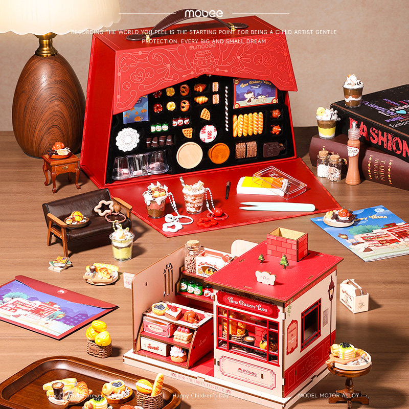 mobee时光烘焙记仿真儿童食玩套装diy材料包冰箱贴学生小女孩玩具,淘宝优惠券,粉丝福利购,淘宝优惠卷