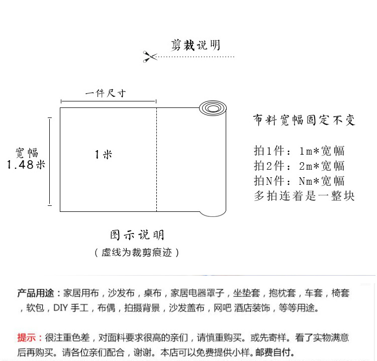 沙发布料日系粗亚麻布艺素色棉麻面料手工DIY桌布背景帆布老粗布-图1