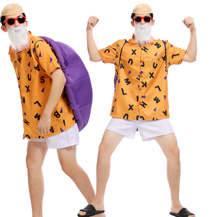 COS万圣节成人男七龙珠人物孙悟空比克大魔王龟仙人武天老师服装_虎窝淘