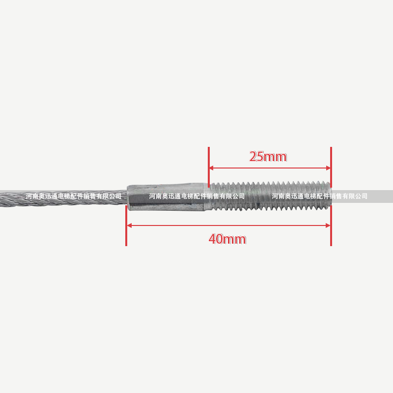通力电梯厅门钢丝绳蒂森三菱讯达电梯轿门自闭易升门机重锤钢丝绳 - 图1