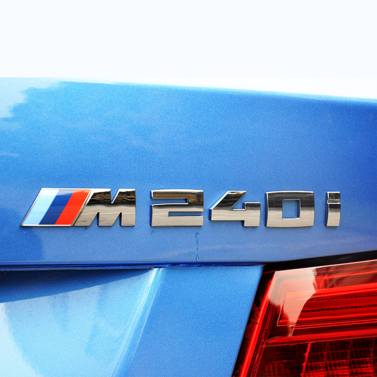 宝马2系车标 218I M220I M225I M230I M235I M240I改装黑色后尾标