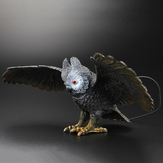 Simulated owl model plastic children's toy props