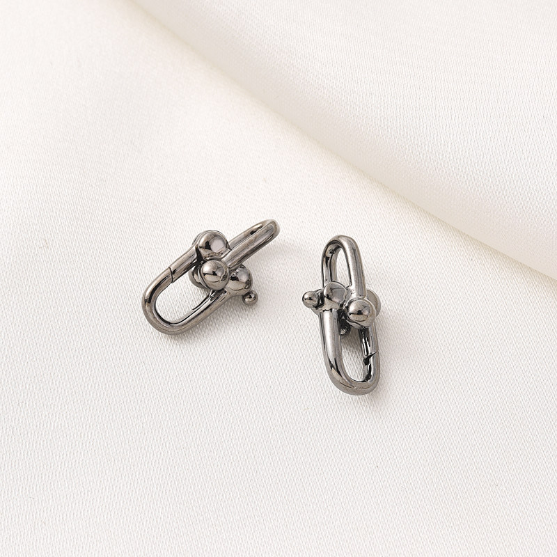 高保14K包金可拆卸马蹄扣手工链条diy手链项链枪黑色猪鼻孔散链,淘宝优惠券,粉丝福利购,淘宝优惠卷