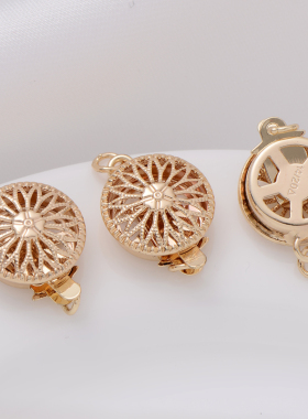 14k包金保色灯笼插扣手工diy