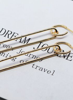 diy纯银包金立体手工耳针