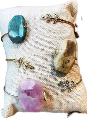 西班牙森系仙女天然石树枝手镯