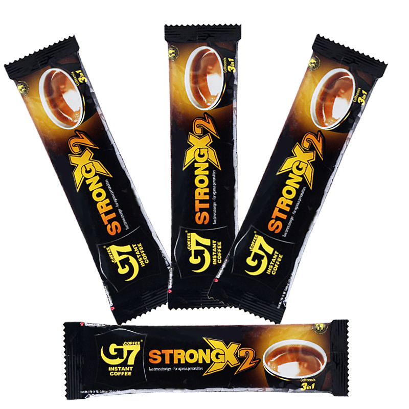 正品越南进口中原g7咖啡粉特浓速溶咖啡三合一加浓浓醇条装1200g