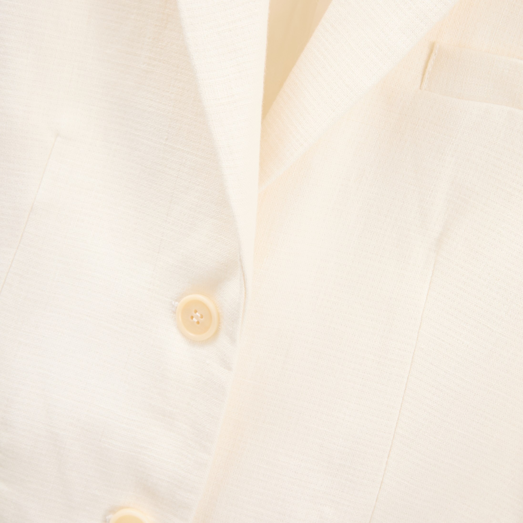 极简风白色亚麻西装外套女休闲西服单排扣翻领上衣260720,淘宝优惠券,粉丝福利购,淘宝优惠卷