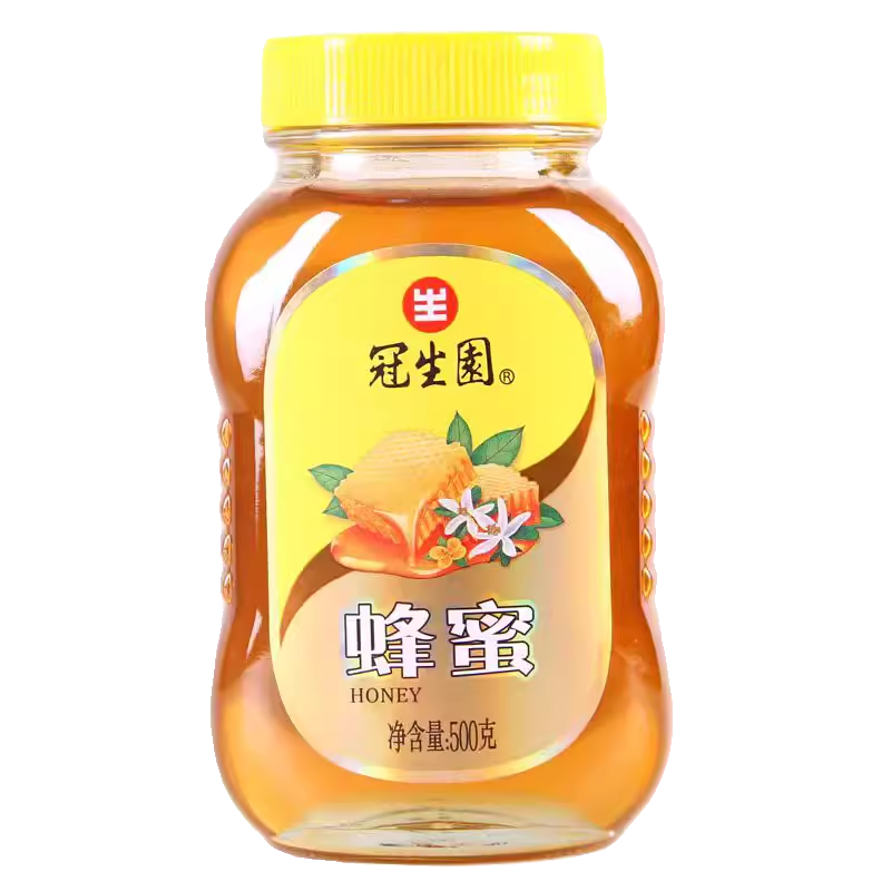 包邮上海冠生园蜂蜜500g瓶装油菜洋槐荆条百花西点烘焙原料新鲜