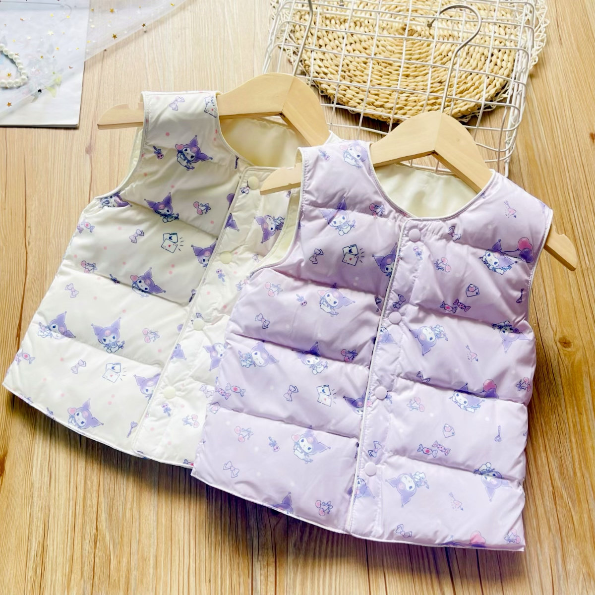 男女儿童90%白鸭绒刺绣花羽绒马甲 秋冬宝宝轻薄保暖卡通羽绒背心,淘宝优惠券,粉丝福利购,淘宝优惠卷