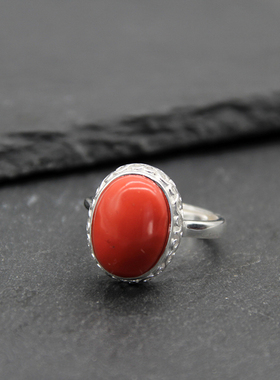 925银纯银蒙古族指环戒子