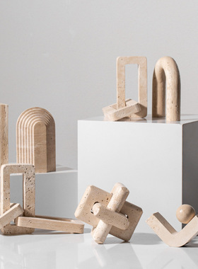 侘寂风高级感艺术摆件复古小众日式禅意民宿玄关餐边柜家居装饰品