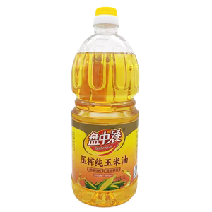 加加盘中餐压榨纯玉米油1.8L非转基因食用油压榨桶装家用餐饮商用