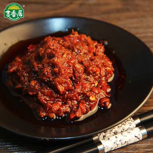 吉香居口杯香辣酱225g克四川餐饮商用下饭开味菜辣椒调料眉山泡菜 - 图1