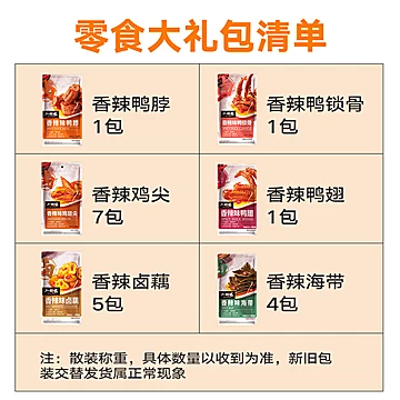 小胡鸭香辣卤味大礼包420g[9元优惠券]-寻折猪