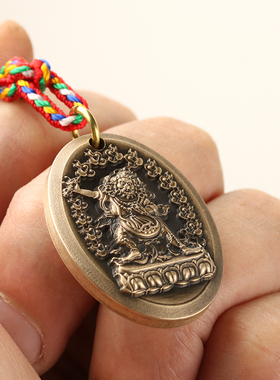 三味佛缘情侣纯铜纯银精雕刻吊坠