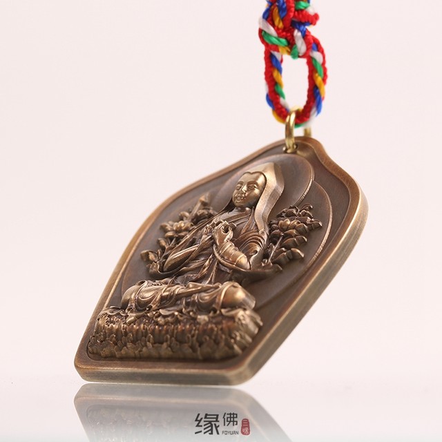 Pure copper brass copper Tsongkhapa master Buddha statue Buddha card Gawu box necklace pendant original design for men and women