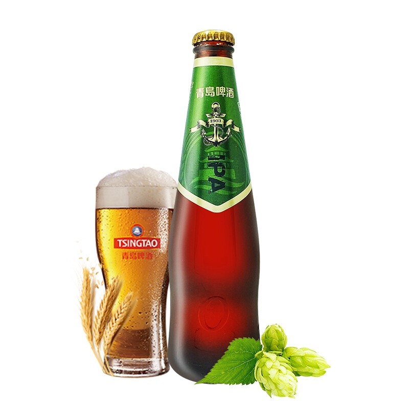 青岛啤酒IPA印度淡色艾尔精酿啤酒330ml*12瓶产地青岛特价包邮 - 图2