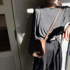 EAL羽迹2020春季新款韩版女士长袖T恤女打底衫上衣女装F95