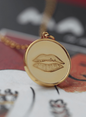 定制刻字指纹项链异地情侣款纪念