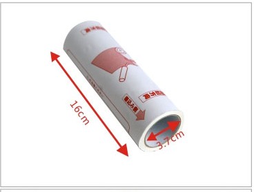 飘琳粘尘粘毛器可撕斜撕16CM75圈日式狗毛大衣除尘滚筒纸筒粘纸 - 图0