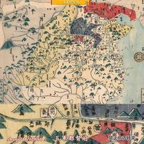 (Map) Japanese-painted high-definition diagram of the situation of the Seven Heroes of the Warring States Period