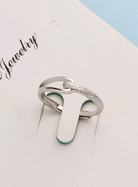 S925纯银鲁伯特之泪戒指女韩版轻奢小众不规则个性时尚ins食指环